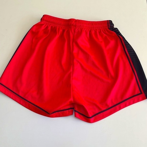 ❤️ 🆕 BRAVES Youth Red Mesh Basketball Shorts Size M - Picture 3 of 4